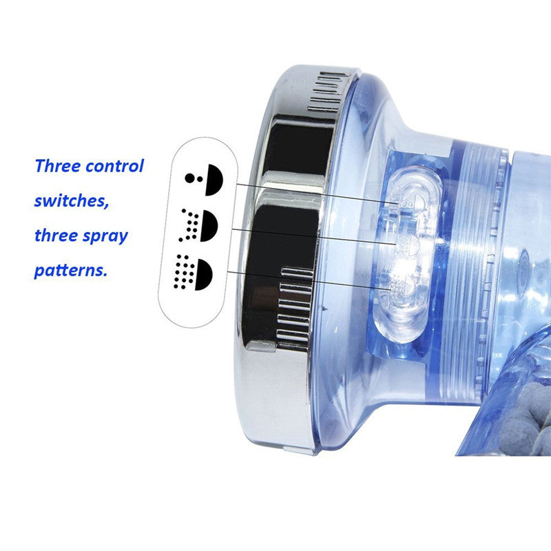 Multifunctional Three-speed Adjustable Negative Ion Hydrotherapy Shower Head